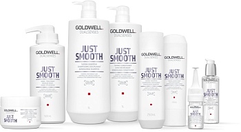 Шампунь для разглаживания непослушных волос - Goldwell Dualsenses Just Smooth Shampoo